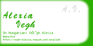 alexia vegh business card